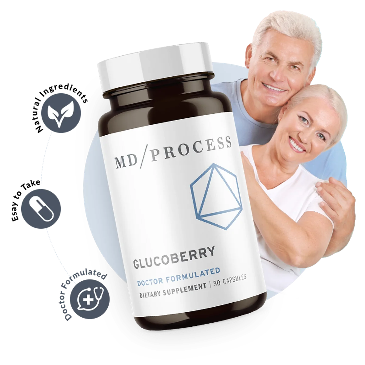 GlucoBerry Blood Sugar Health — Front Label